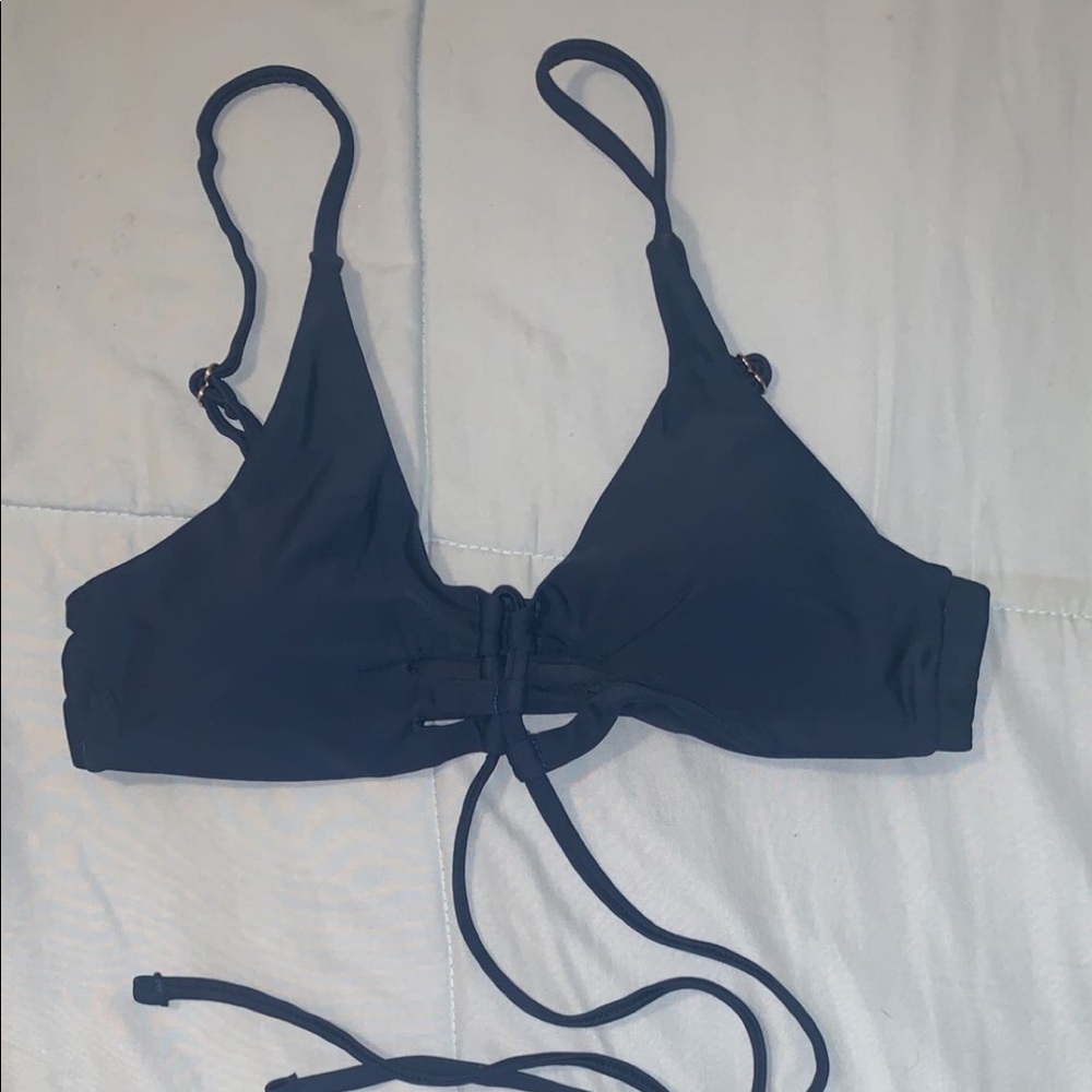 navy bikini top